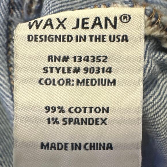 Wax Jeans Women's Classic Cropped Denim Vest SzL - Picture 6 of 6